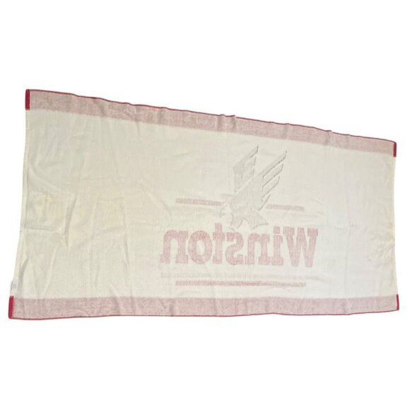 Vintage Winston Beach Towel Retro Graphic Soft Cotton Blend Usa Made - Picture 8 of 8